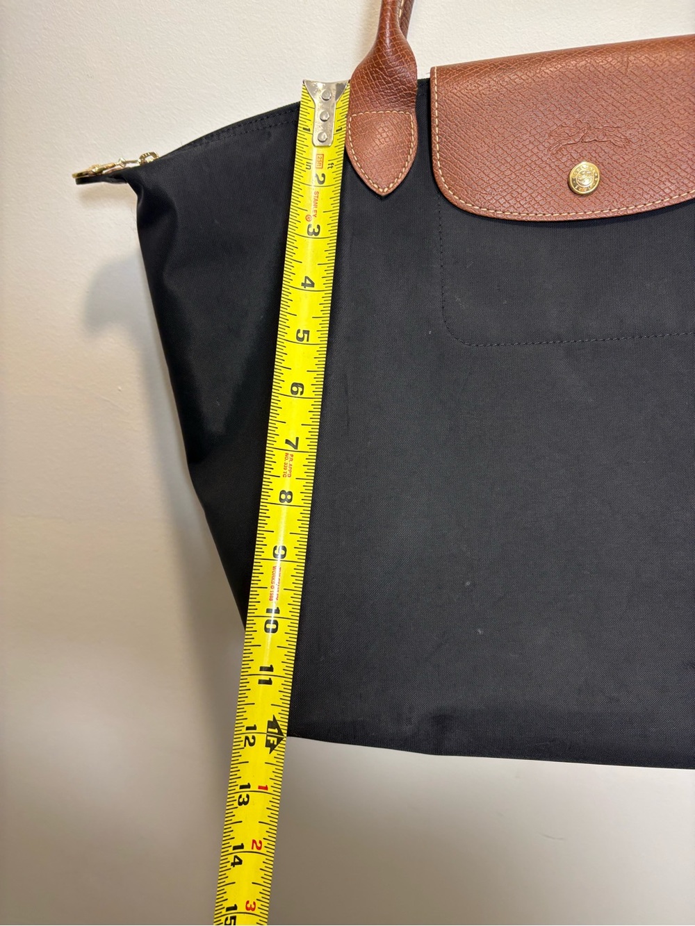 Longchamp Li Pliage Original Large Black Tote. - Picture 4 of 10